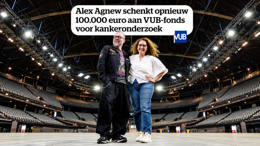 Alex Agnew schenkt opnieuw 100.000 euro aan VUB-fonds voor kankeronderzoek